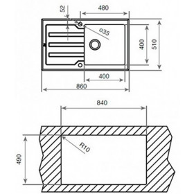 Фото 1 Кухонная мойка TEKA LUX 1B 1D 86 REV Белое стекло (12129012) Фото 1 Кухонная мойка TEKA LUX 1B 1D 86 REV Белое стекло (12129012)