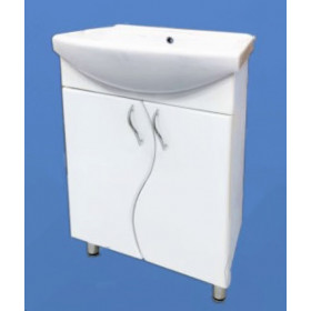 Фото 1 Тумба с умывальником АРИАЛ Волна Изео 55 Т-1  Фото 1 Тумба с умывальником АРИАЛ Волна Изео 55 Т-1