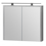 Фото Зеркальный шкаф Livorno LvrMC-80 структурный серый