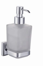 Фото 9933А LEONARDO Дозатор для жидкого мыла, стекло