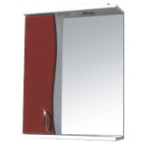 Фото Зеркало со шкафчиком Э-1 65 левый (бордовый)