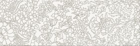 Фото Декор WHITE INSERTO FLOWER 25х75 Фото Декор WHITE INSERTO FLOWER 25х75