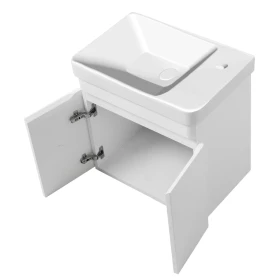 Фото 1 Тумба підвісна VIVACE білий глянець ТП-1 55 з умивальником VIVACE  Фото 1 Тумба підвісна VIVACE білий глянець ТП-1 55 з умивальником VIVACE