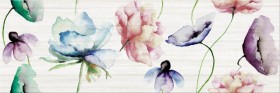 Фото Декор ELEGANT STRIPES INSERTO FLOWER 25х75 Фото Декор ELEGANT STRIPES INSERTO FLOWER 25х75