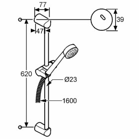 Фото 1 Душевая стойка Kludi ZENTA-1S (606300500) Фото 1 Душевая стойка Kludi ZENTA-1S (606300500)