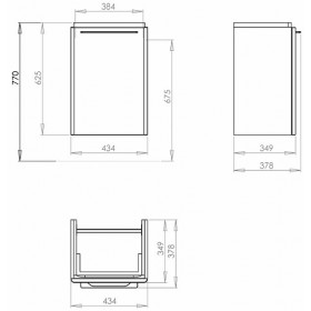 Фото 1 Kolo Traffic Тумба под умывальник 45 см с дверцей, серый дуб (89524-000) Фото 1 Kolo Traffic Тумба под умывальник 45 см с дверцей, серый дуб (89524-000)