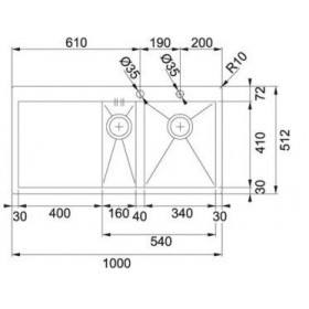 Фото 1 Кухонная мойка Franke PPX 251 TL Полированная (127.0203.468) Фото 1 Кухонная мойка Franke PPX 251 TL Полированная (127.0203.468)