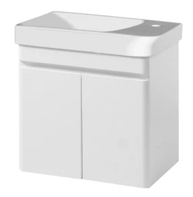 Фото Тумба підвісна VIVACE білий глянець ТП-1 55 з умивальником VIVACE  Фото Тумба підвісна VIVACE білий глянець ТП-1 55 з умивальником VIVACE