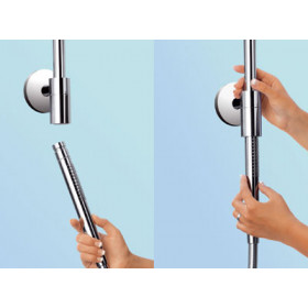 Фото 1 Душевая система Hansgrohe Raindance Connect 240 Showerpipe С кронштейном 350мм (27421000)