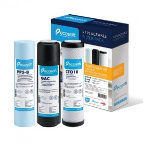 Фото Комплект картриджей 1-2-3 Ecosoft улучшенный для фильтров обратного осмоса