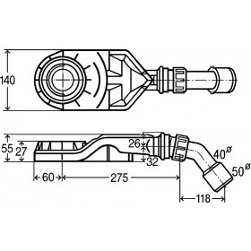 Фото 2 Гидрозатвор плоский Viega 690397 DN 40/50