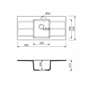 Фото 1 Кухонная мойка Marmorin Bario сафари (120 123 001)