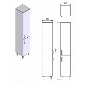 Фото 2 Пенал Ювента Trento TrnP-190 черный