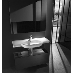 Фото 1 Умывальник Roca Meridian-N 100 с полками (32724В000)