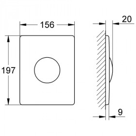 Фото 1 Спускная кнопка GROHE Skate, нерж.сталь (38445SD0)