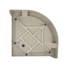 Фото 3 Душовий піддон Lidz KAPIELKA ST 80x80 низький, напівкруглий (LKAST808014)