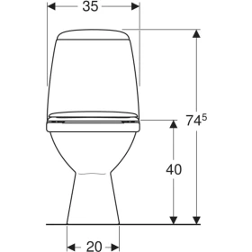 Фото 2 Унітаз-компакт Kolo SOLO Г/В, арм. GEBERIT 3/6, з сид. Duroplast Soft Close