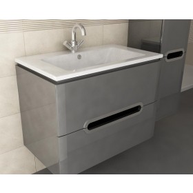 Фото 1 Тумба подвесная Ювента Prato Рr-75 с умывальником Atria 75 Серый