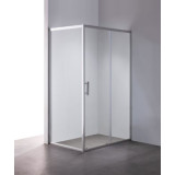 Фото Душова кабіна Mixxus Hard SC01-100x80x185-TR CHROME,  б/піддону