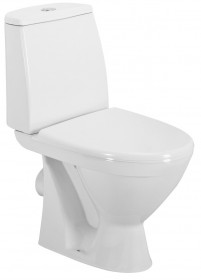 Фото Унитаз-компакт Colombo Лотос Basic с сиденьем из полипропилена (горизонтальный выпуск)