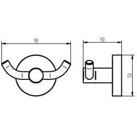 Фото 1 Haceka Kosmos TEC Крючок двойной (402418)