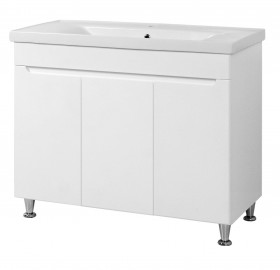 Фото Т4310045 Тумба под умывальник SAVA 100 Simple white (без умыв.)