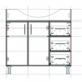 Фото 2 Тумба с умывальником Коко 105 Т17/4