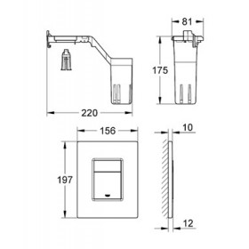Фото 1 Спускная кнопка GROHE Skate Cosmopolitan Set Fresh (38805000)