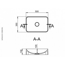 Фото 5 Умывальник Miraggio Debora Глянец Прямоугольный Накладной 
