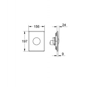 Фото 1 Спускная кнопка GROHE Skate, матов.хром (38573P00)
