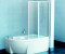 Фото Штора на ванну VSK2 - Rosa II 170R правая. Каркас - белый. Витраж - полистирол (Rain)