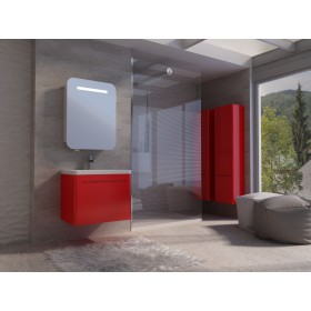 Фото 1 Тумба подвесная Ювента TIVOLI TV-100 с умывальником Soft-100 red