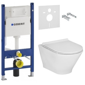 Фото Инсталляция GEBERIT DUOFIX с унитазом GAP ROUND Rimless A34H0N8000+458.126.00.1