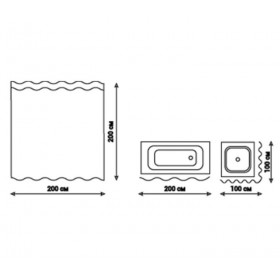 Фото 7 Шторка для ванной Q-Tap Tessoro PA62774 200x200