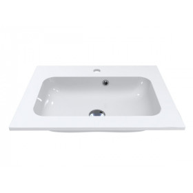 Фото 3 Умывальник Miraggio Della 600 Глянец Прямоугольный Врезной