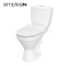 Фото Унітаз компакт 705 CERSANIA SimpleON 011 Г/В, злив 3/6л, з сид. Duroplast SLIM Soft Сlose