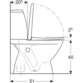Фото 3 Унітаз-компакт Kolo Runa ВЕРТ., арм. GEBERIT 3/6, з сид. Duroplast
