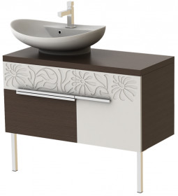 Фото Тумба подвесная Ювента MATRIX МХ-95M с умывальником Mili 645