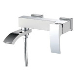 Фото Змішувач для ванни Koer KB-41007-04 (Хром/Білий) (KR5157)