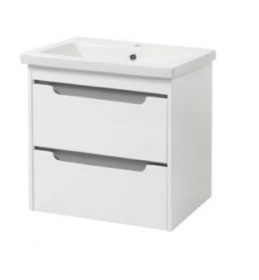 Фото Тумба підвісна Valencia 60 GREY ТП-2 Д сіра з умивальником Комо 60