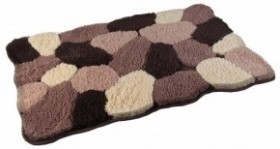 Фото 2160780 Коврик в ванную комнату 50х80, микрофибра (под корич. камень)