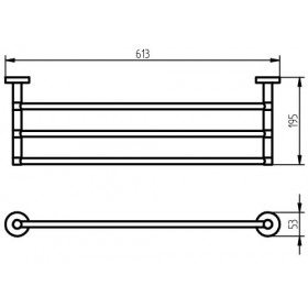 Фото 1 Haceka Kosmos Держатель д/полотенца (проволочный) (402342)