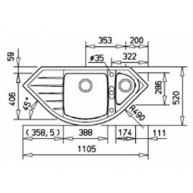 Фото 1 Кухонная мойка Teka CABRERA 70E TG Песочный (88534)