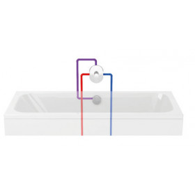 Фото 1 Ravak Neo NO 066.00 Смеситель для скрытого монтажа без переключения для R-box