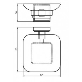 Фото 1 9922А LEONARDO Мыльница, стекло