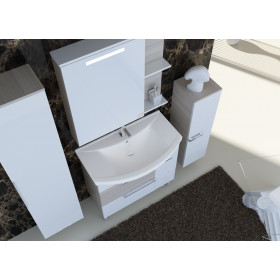 Фото 2 Шкаф-зеркало Ювента София Нова СнШНЗ-75 Sand