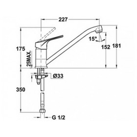 Фото 1 меситель кухонный Teka MT Plus L (MTP 913) Ваниль (46913020VC)