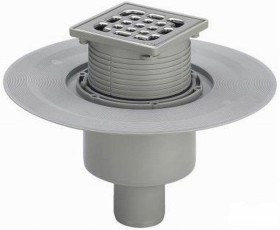 Фото Трап для душа Viega 557201 с насадкой 100мм (нерж.сталь)