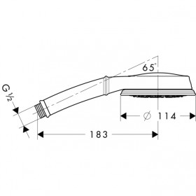 Фото 1 Лейка для душа Hansgrohe Croma 100 Classic Multi(3) (28539000)