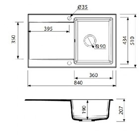 Фото 1 Кухонная мойка Marmorin Debra сафари (436 113 001)